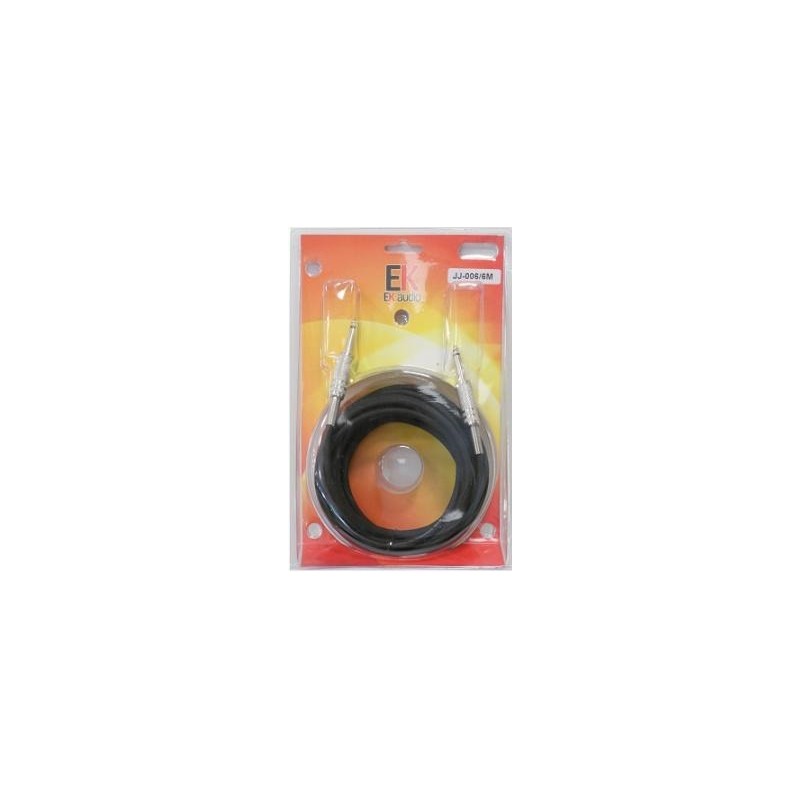 Cable para guitarra EK audio JJ0066 Jack Jack rectos