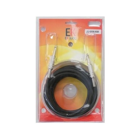 Cable para guitarra EK audio JJ0066 Jack Jack rectos