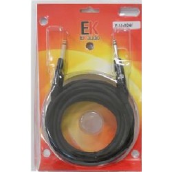 Cable para guitarra EK audio PJJ0046 Jack Jack rectos