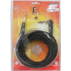 Cable para guitarra EK audio PJJ0066 Jack Jack recto acodado