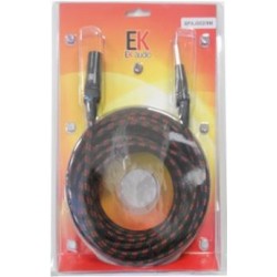 Cable Trenzado de Tela para Microfono SFXJ002 Jack XLR macho 9 mts