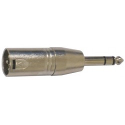 Adaptador XLR macho Jack Stereo 1 4