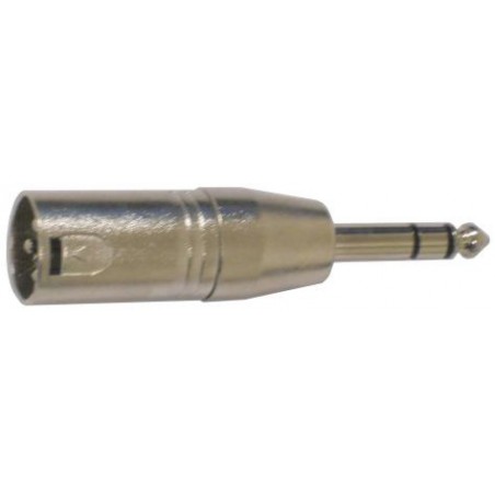 Adaptador XLR macho Jack Stereo 1 4