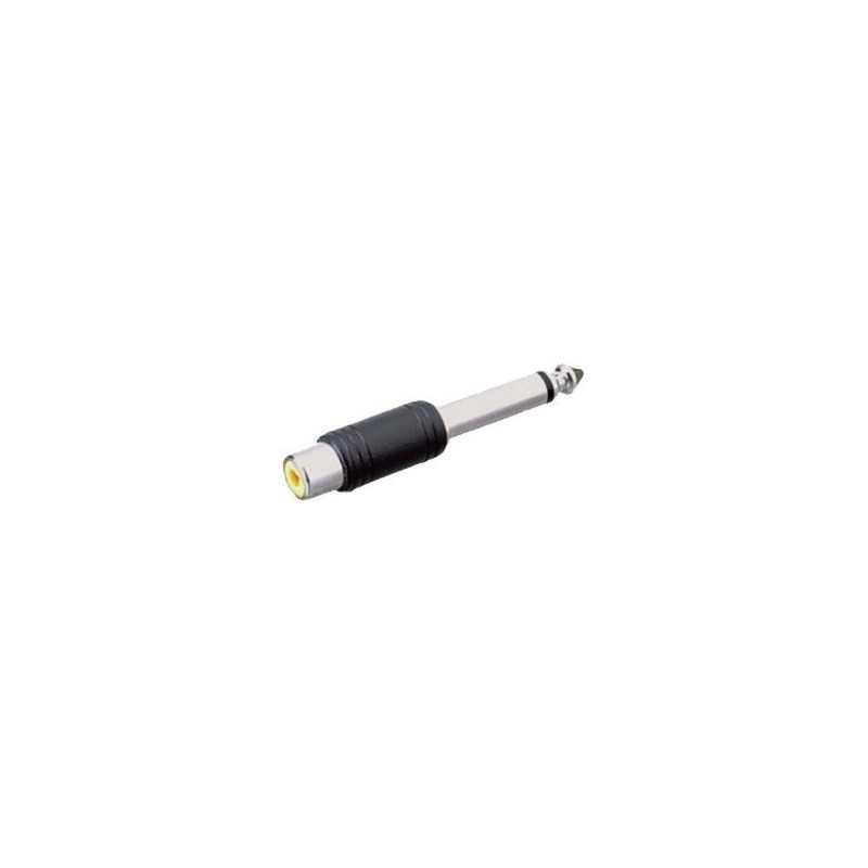 Adaptador RCA Hembra Jack Mono 1 4 A084