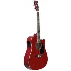 Guitarra Acustica Daytona A 411CE Rojo