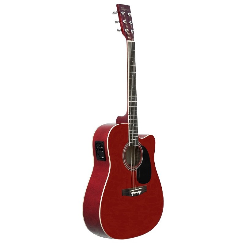 Guitarra Acustica Daytona A 411CE Rojo