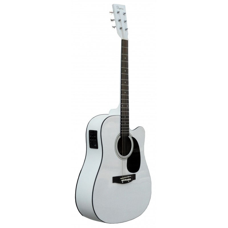 Guitarra Acustica Daytona A 411CE Blanco