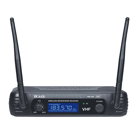 Microfono Inalambrico de mano EK audio Sistema WR 69L VHF