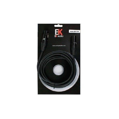 Cable para Microfono EK audio PXX0013 XLR XLR 3mts