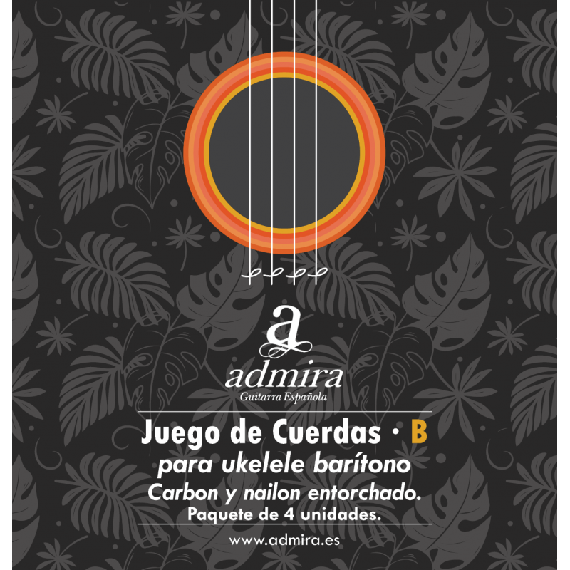 Juego ADMIRA ukelele B carbon