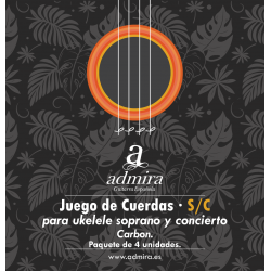 Juego ADMIRA ukelele S C carbon