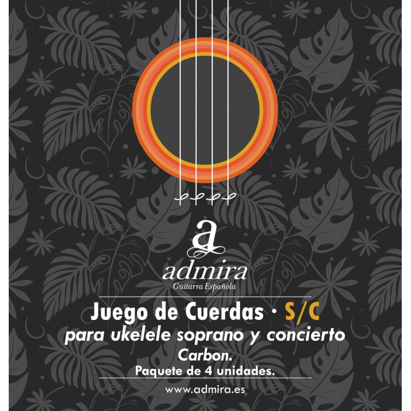 Juego ADMIRA ukelele S C carbon