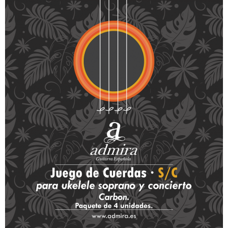 Juego ADMIRA ukelele S C carbon