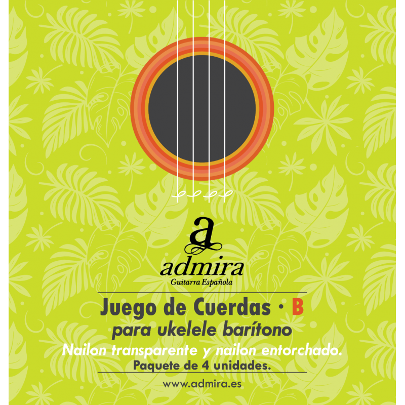 Juego ADMIRA ukelele B nailon