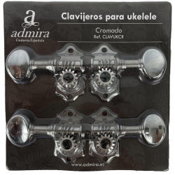 CLAVIJERO ADMIRA PARA UKELELE CROMADO